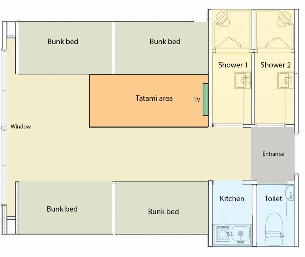 Ten Apartment Hotel Fukuoka  Dış mekan fotoğraf